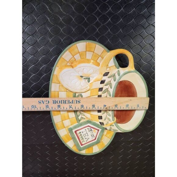 Debbie Mumm Sunny Country Kitchen Lemons Platter - Picture 5 of 6